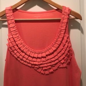 Garnet Hill coral pink decorative tank